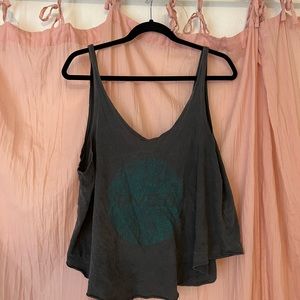 RVCA grey/blue graphic tank